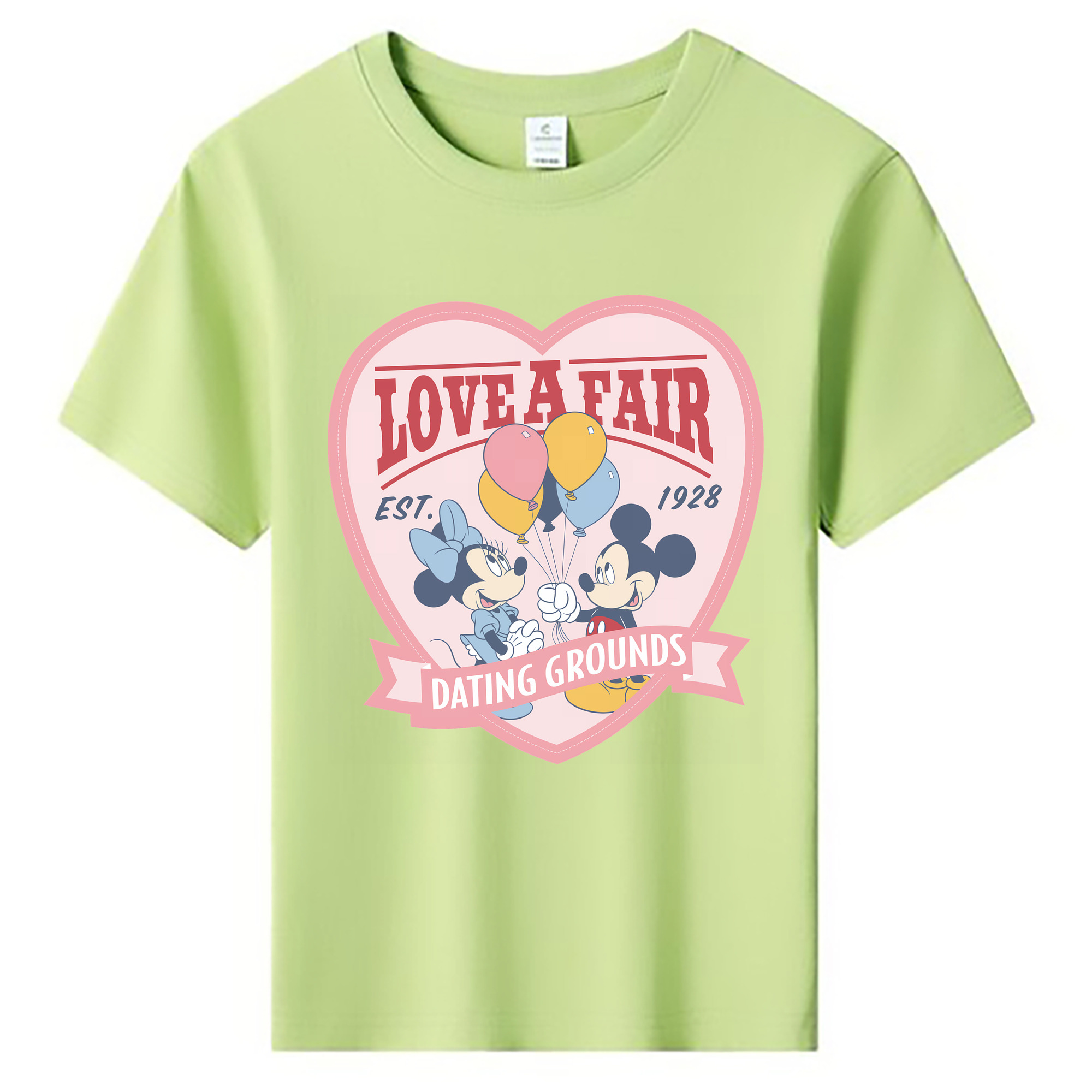 （画像用） ミッキーマウス Mickey Mouse 綿100％キッズTシャツ（フロントプリント）